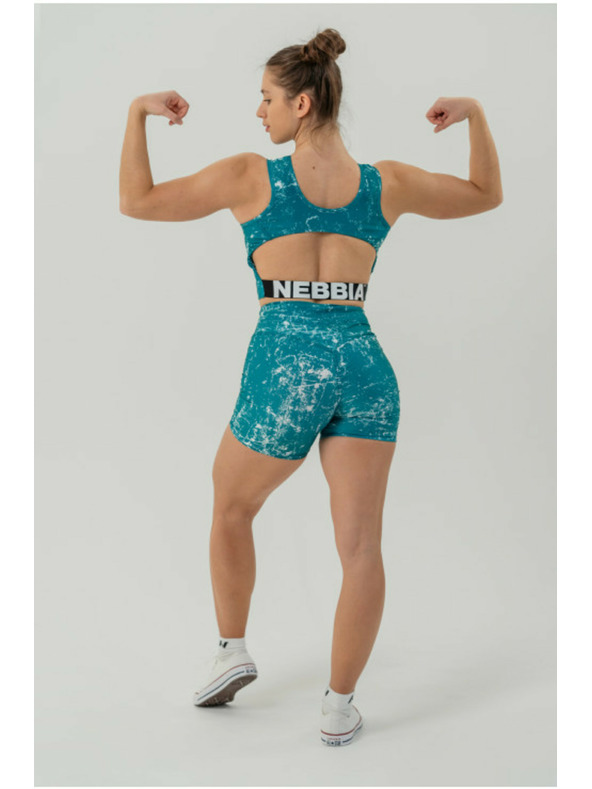 Nebbia Magas derekú leggings rövidnadrág 5" HAMMIES 615 XS,zöld