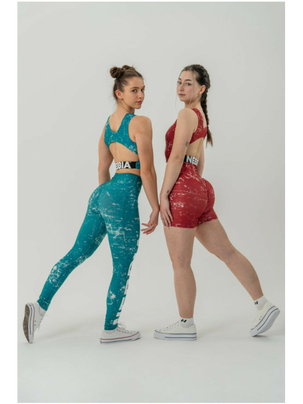 Nebbia Magas derekú leggings rövidnadrág 5" HAMMIES 615 XS,zöld