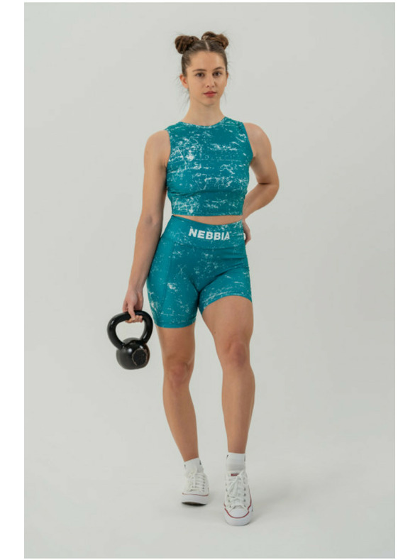 Nebbia Magas derekú leggings rövidnadrág 5" HAMMIES 615 XS,zöld