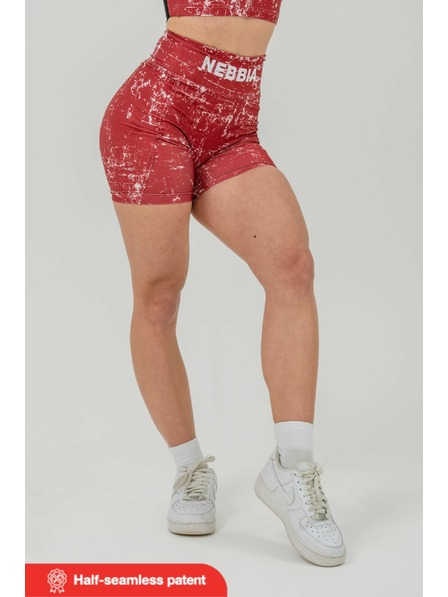 Nebbia Magas derekú leggings rövidnadrág 5" HAMMIES 615 XS,piros