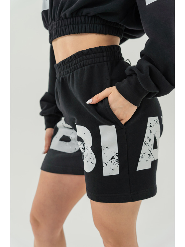 Nebbia Melegítő rövidnadrág 6" MUSCLE MOMMY 624 XS, fekete