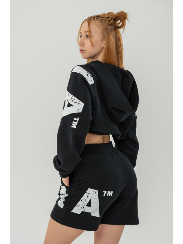 Nebbia Melegítő rövidnadrág 6" MUSCLE MOMMY 624 XS, fekete