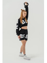 Nebbia Melegítő rövidnadrág 6" MUSCLE MOMMY 624 XS, fekete
