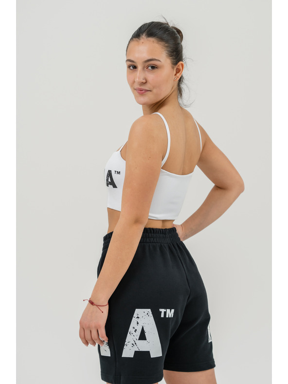 Nebbia Melegítő rövidnadrág 6" MUSCLE MOMMY 624 XS, fekete