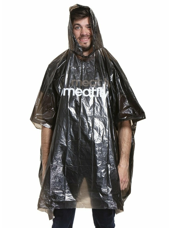 Meatfly Meatfly esőkabát - poncsó Rainmann A | Fekete | Méret