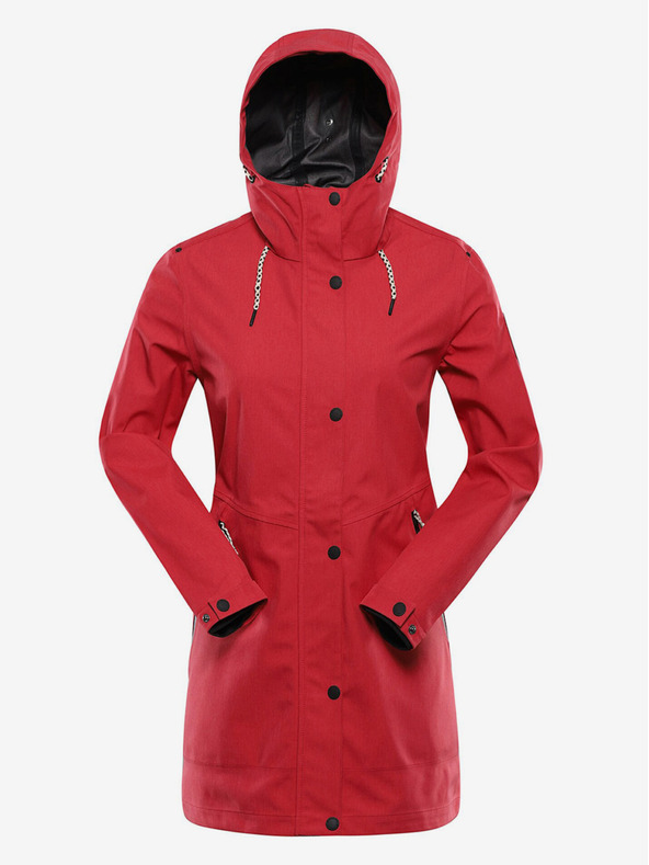 ALPINE PRO Piros női vízálló kabát PTX membránnal Alpine Pro PERFETA