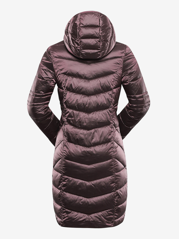 ALPINE PRO Női hosszú ultrakönnyű kabát ALPINE PRO OREFA rózsaszínű