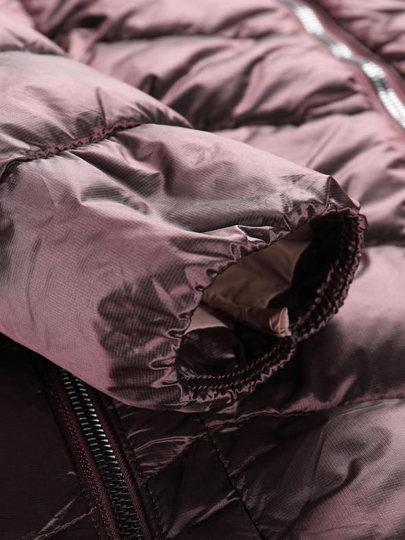 ALPINE PRO Női hosszú ultrakönnyű kabát ALPINE PRO OREFA rózsaszínű