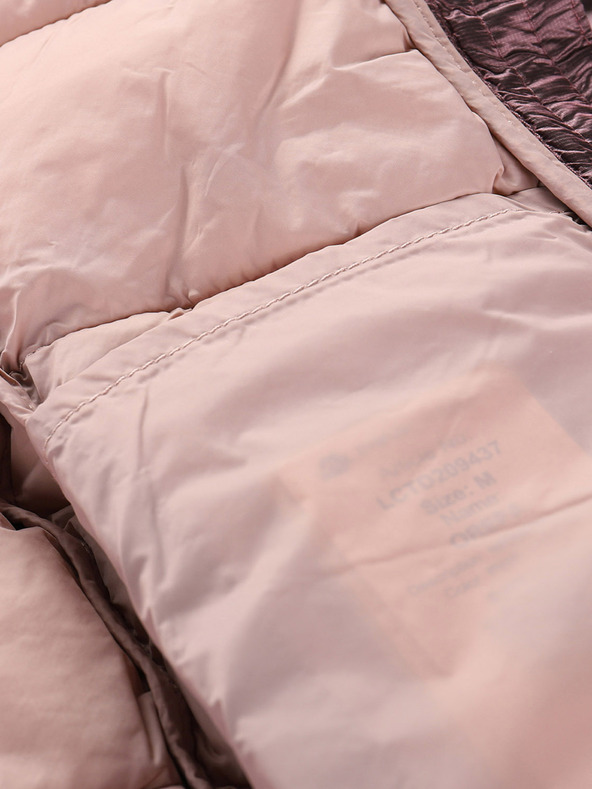 ALPINE PRO Női hosszú ultrakönnyű kabát ALPINE PRO OREFA rózsaszínű