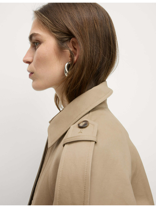 Marks & Spencer Funkcionális Trucker stílusú dzseki 100% pamutból Marks & Spencer krém