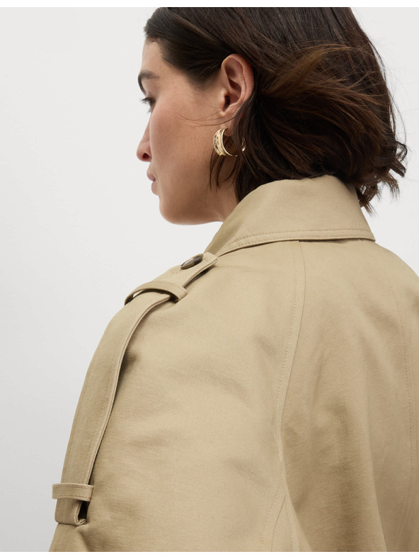 Marks & Spencer Funkcionális Trucker stílusú dzseki 100% pamutból Marks & Spencer krém