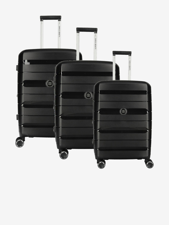 Enrico Benetti Utazótáska szett Enrico Benetti Montréal S,M,L Black