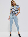 Moodo Kék női mintás blúz Moodo