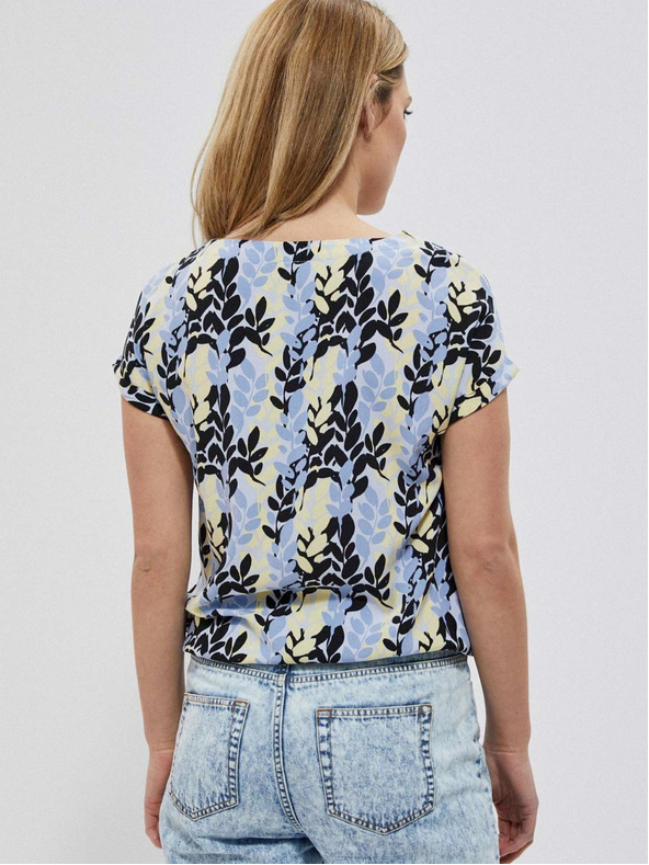 Moodo Kék női mintás blúz Moodo