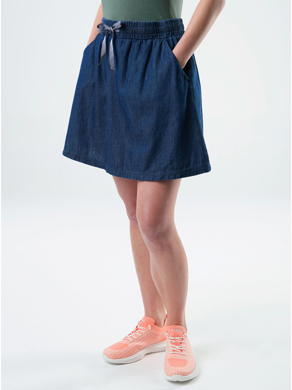 Loap Sötétkék női szoknya zsebekk el LOAP