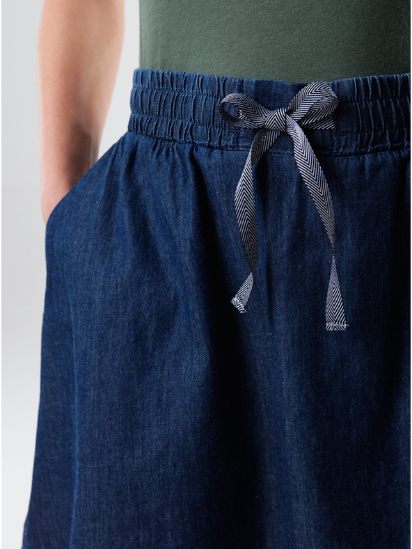 Loap Sötétkék női szoknya zsebekk el LOAP