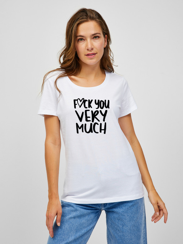 ZOOT.Original Fehér női póló Zoot Original Zoot Original Fuck you very much