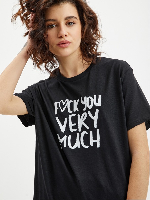 ZOOT.Original Fekete női póló Zoot Original Zoot Original Fuck you very much