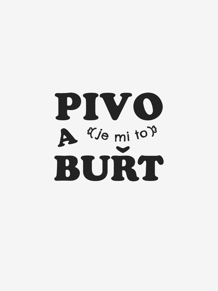 ZOOT.Original Fehér női póló ZOOT.Original PIVO és (én vagyok az) BUŘT