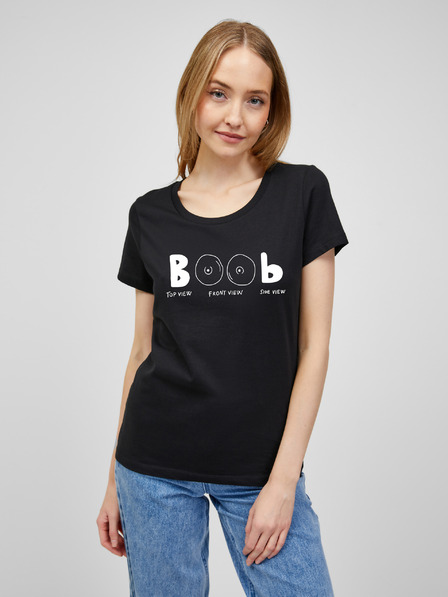 ZOOT.Original Fekete női póló nyomtatott ZOOT.Original Boob
