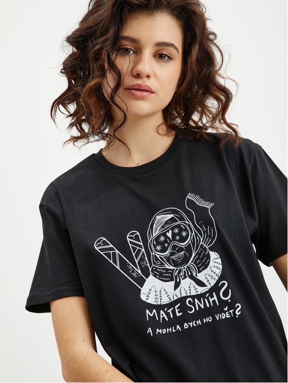 ZOOT.Original Fekete női Zoot eredeti póló Do You Have Snow