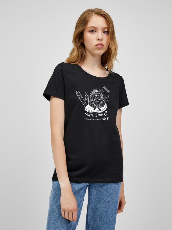 ZOOT.Original Fekete női Zoot eredeti póló Do You Have Snow