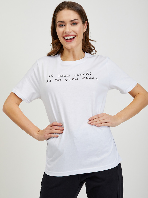 ZOOT.Original Fehér női póló ZOOT Original póló Bűnös vagyok