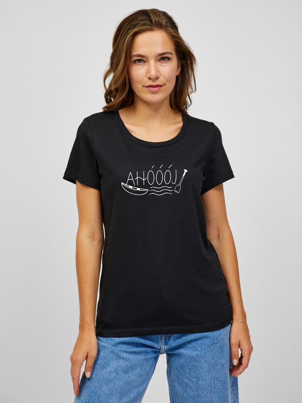 ZOOT.Original Fekete női ZOOT.Original póló Ahóóóój