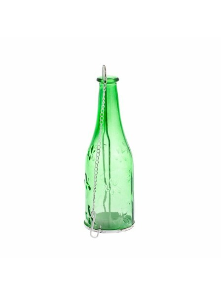 Casa de Engel Üveg fali gyertyatartó - zöld - palack alakú, 0/24