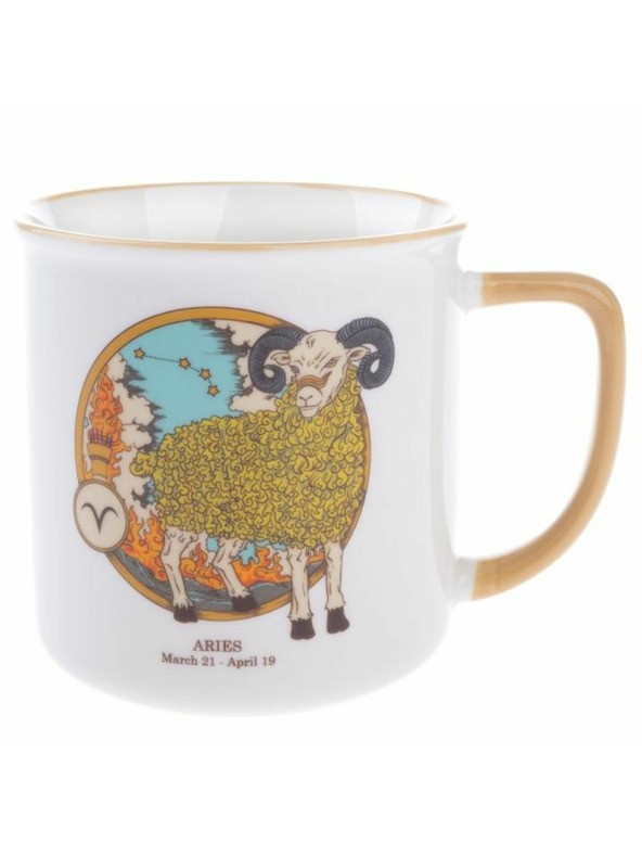 Casa de Engel Porcelán bögre, Állatövek - Kos, 460ml, 6/36