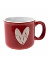 Casa de Engel Kerámia bögre szívvel, piros, 90ml, 12/96