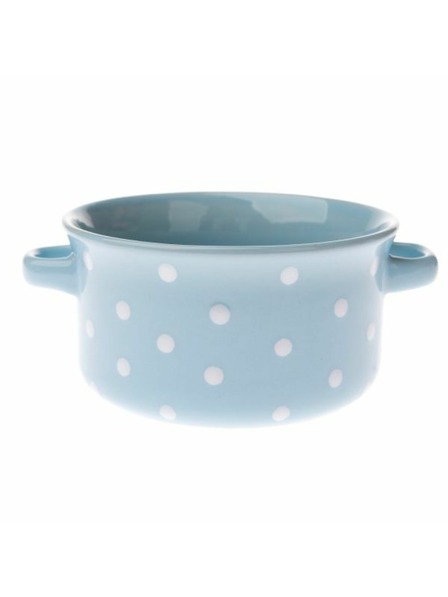 Casa de Engel Kerámia tál - világoskék pöttyökkel, 6/24