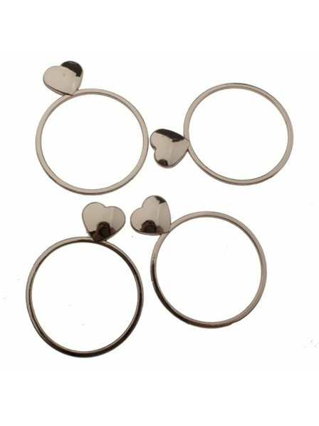 Casa de Engel Fém szalvétagyűrűk - 4 db-os szett, 12/72