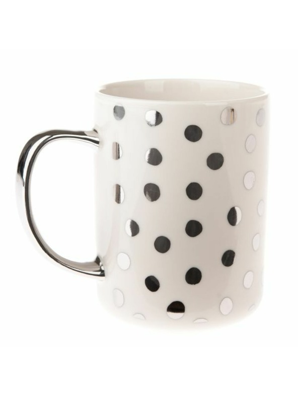 Casa de Engel Porcelán bögre ezüst füllel, 425ml, 12/36