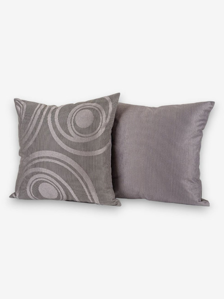 Kvalitex Szürke párna Körök 50x50cm Kvalitex