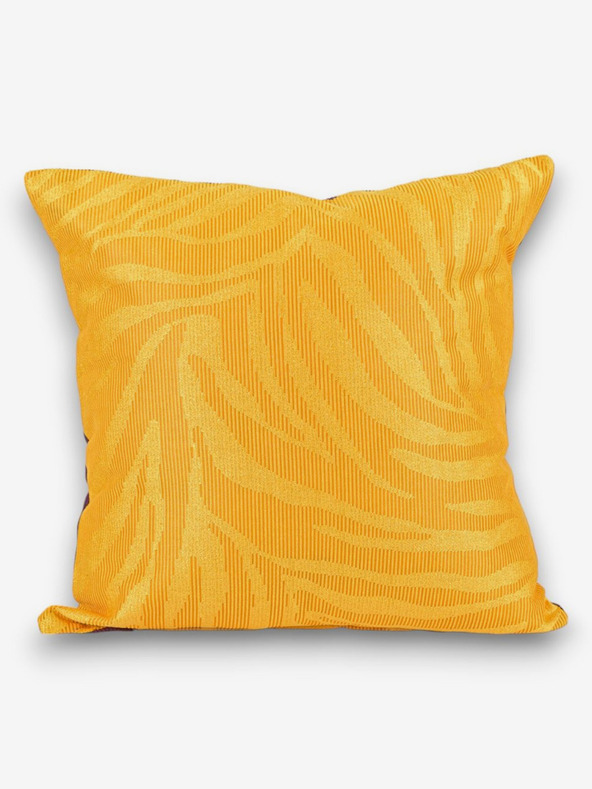 Kvalitex Sárga/lila párna Absztrakt 40x40cm Kvalitex