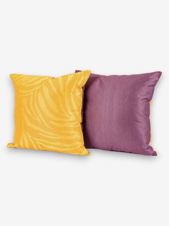 Kvalitex Sárga/lila párna Absztrakt 40x40cm Kvalitex