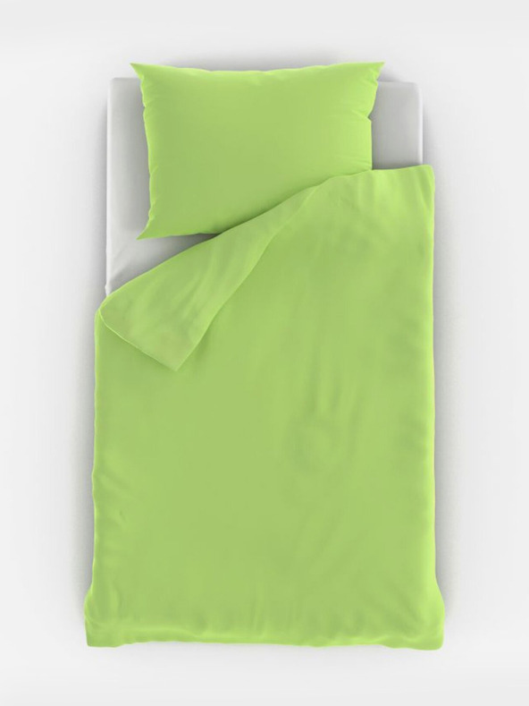 Kvalitex Világoszöld pamut bölcsőágynemű