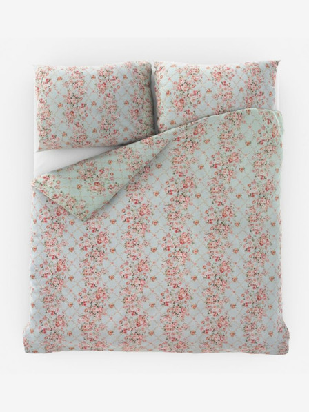 Kvalitex Francia pamut ágynemű Provence kollekció 240x200, 70x90cm Rosalie zöld Qualitex