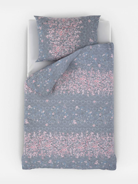 Kvalitex Francia pamut ágynemű PROVENCE COLLECTION 220x200, 70x90cm MILENA rózsaszínű