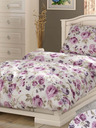 Kvalitex Francia pamut ágynemű PROVENCE COLLECTION 200x200, 70x90cm Daniela lila