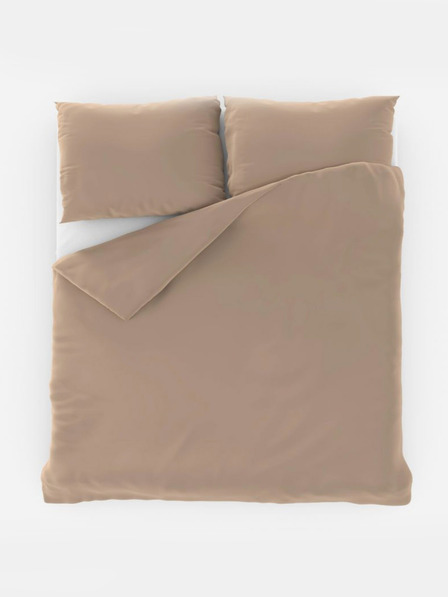 Kvalitex Francia egyszínű pamut ágynemű 200x200, 70x90cm bézs