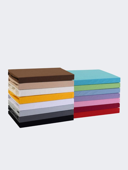 Kvalitex Jersey lepedő franciaágy 180x200cm világoskék