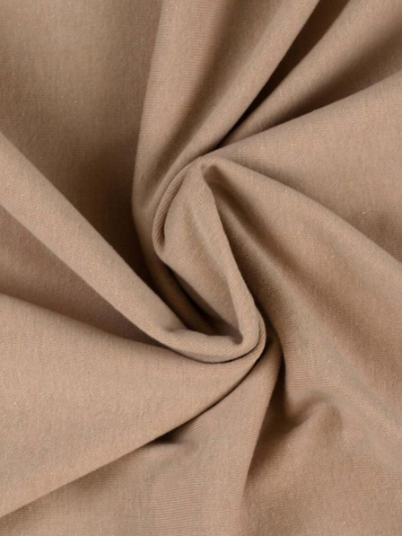 Kvalitex Jersey lepedő 160x200cm világos bézs