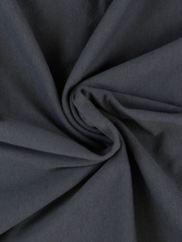 Kvalitex Jersey lepedő egyszemélyes 120x200cm sötét szürke Kvalitex