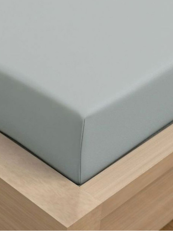 Kvalitex Jersey lepedő lycrával 140x200cm világosszürke