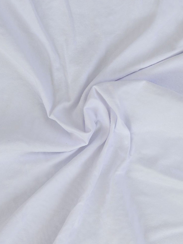 Kvalitex Jersey egyszemélyes lepedő lycra 90x200cm fehér Kvalitex