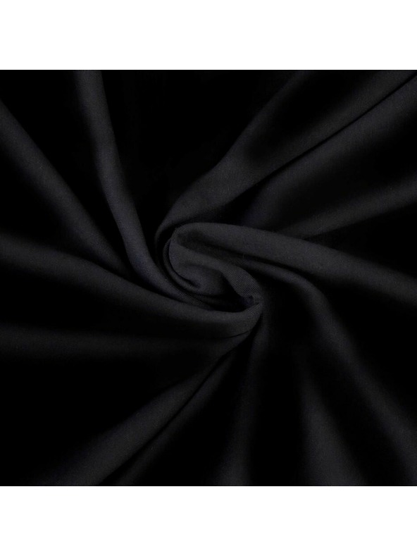 Kvalitex Jersey lepedő 160x200cm fekete Kvalitex