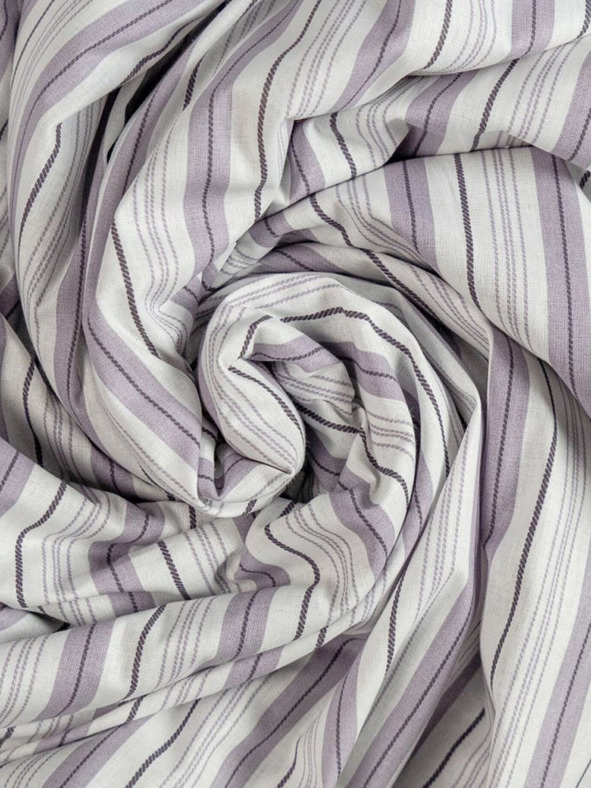 Kvalitex Pamut gumis lepedő 100x200cm lila csíkos Kvalitex