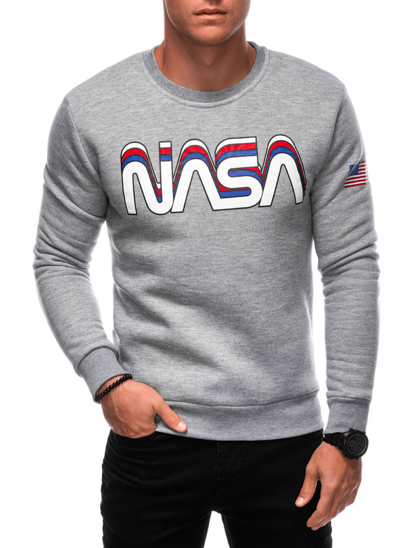 Edoti EDOTI Férfi kapucnis melegítőfelső, szürke